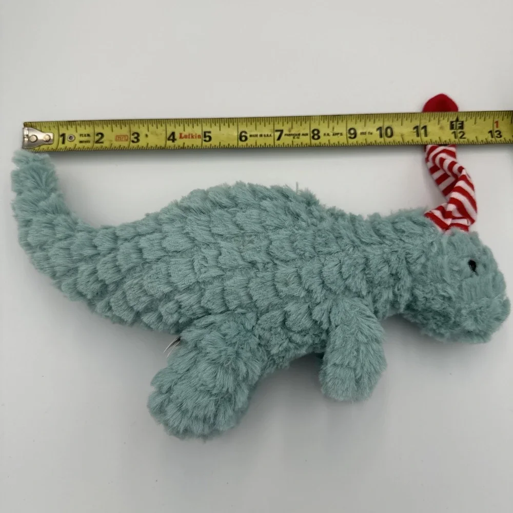 Manhattan Toy‎ Blue Little Jurassics Nibble T-Rex Dinosaur Dino Plush 2016 Santa
